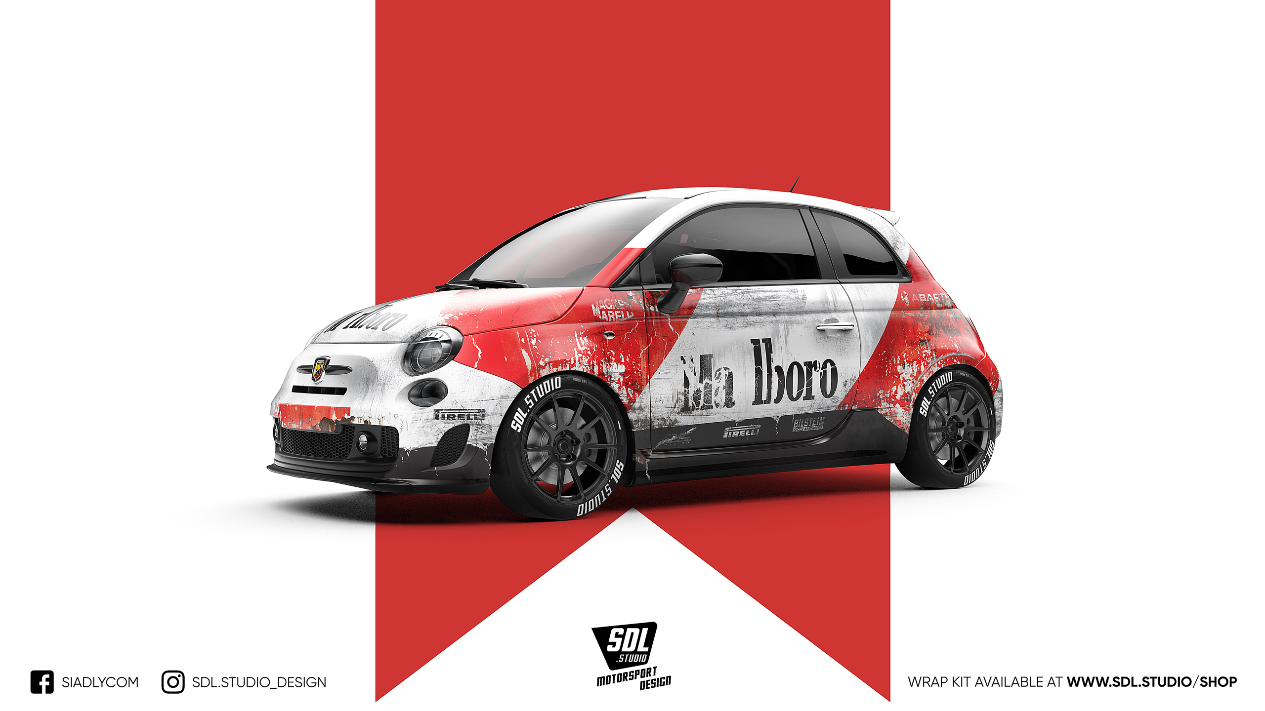 Abart 500 / 595 "Marlboro" - Wrap kit